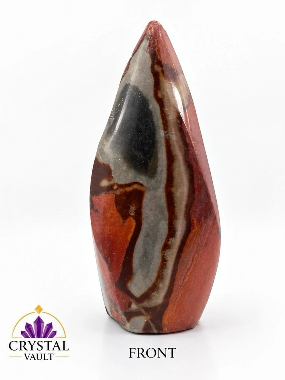 Polychrome Jasper Crystal Flame 2.5” Polished Natural Stone 1.7 oz
